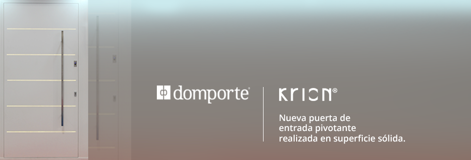 Puerta pivotante Krion Domporte